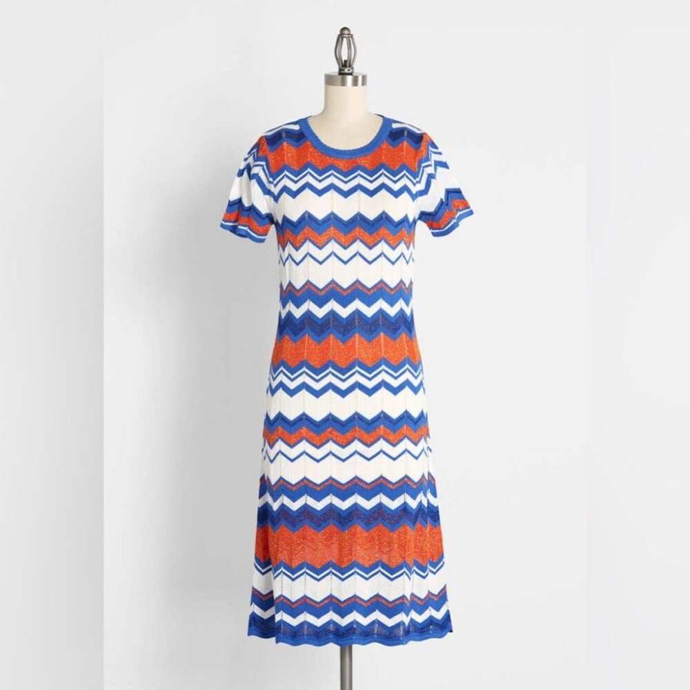 LILI SIDONIO x MOLLY BRACKEN x MODCLOTH NWOT Balanced Brightly Midi Dress